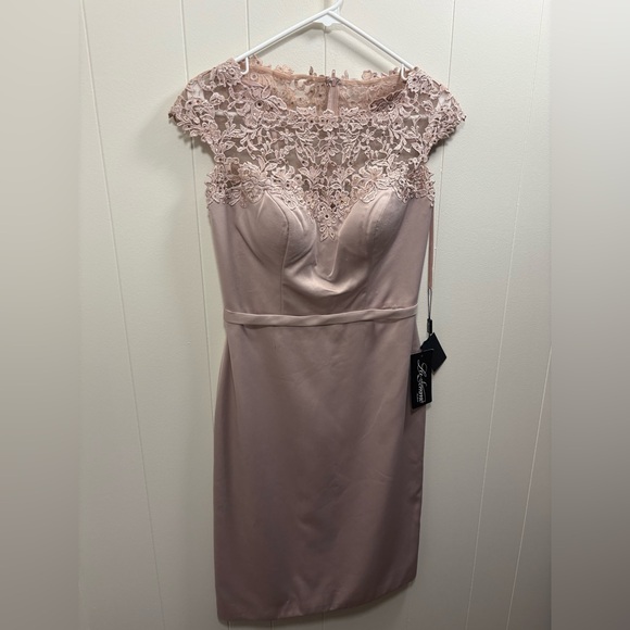 NWT La Femme Women’s Size 2 Formal Dress Wedding Party Rose Pink mother of bride - Picture 3 of 11